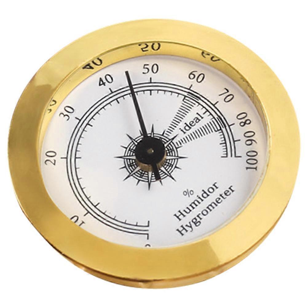 Analog Cigar Humidor Hygrometer Mechanical Round Humidity Gauge