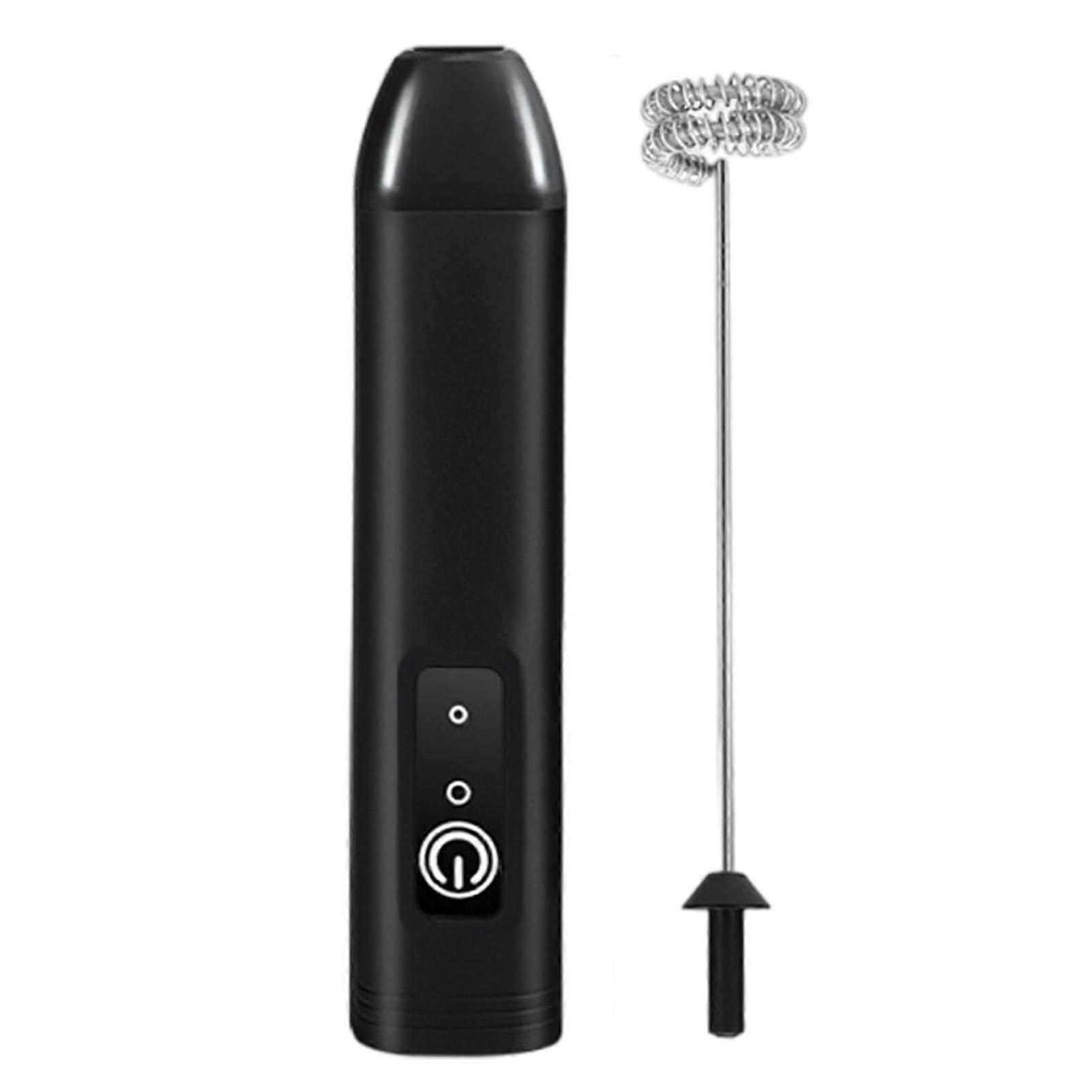 Milk Frother Wand USB Rechargeable Handheld Whisk for Latte Cappuccino Coffee and Hot Chocolate