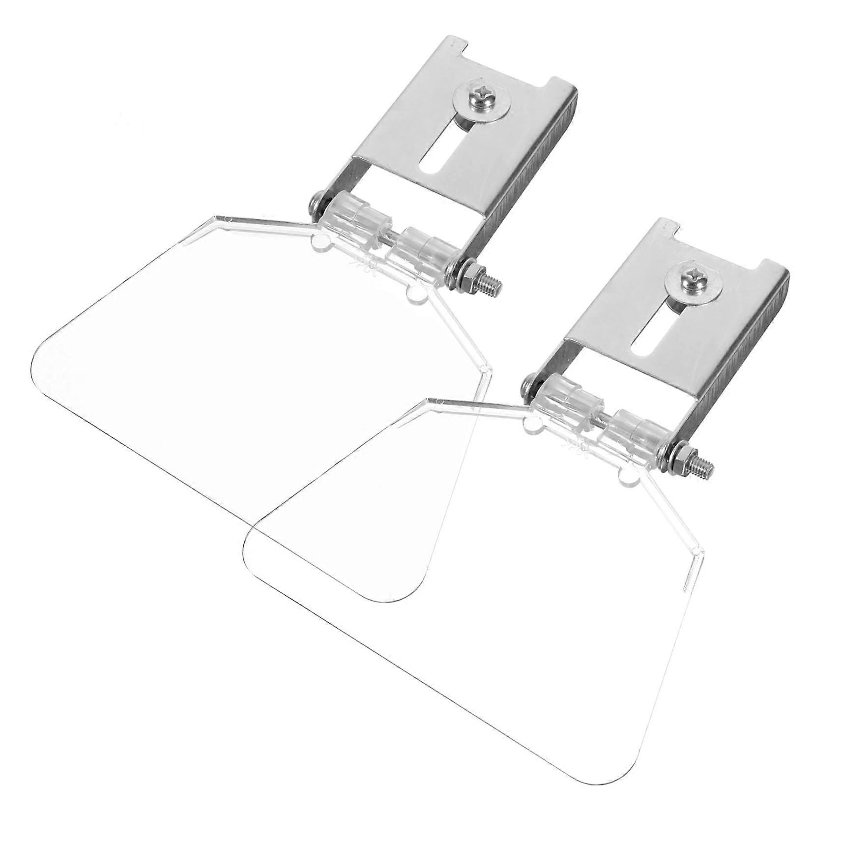 2pcs Bench Grinder Eye Shield Replacement Kit with Rust Resistant Safety Guard and Clear Visibility