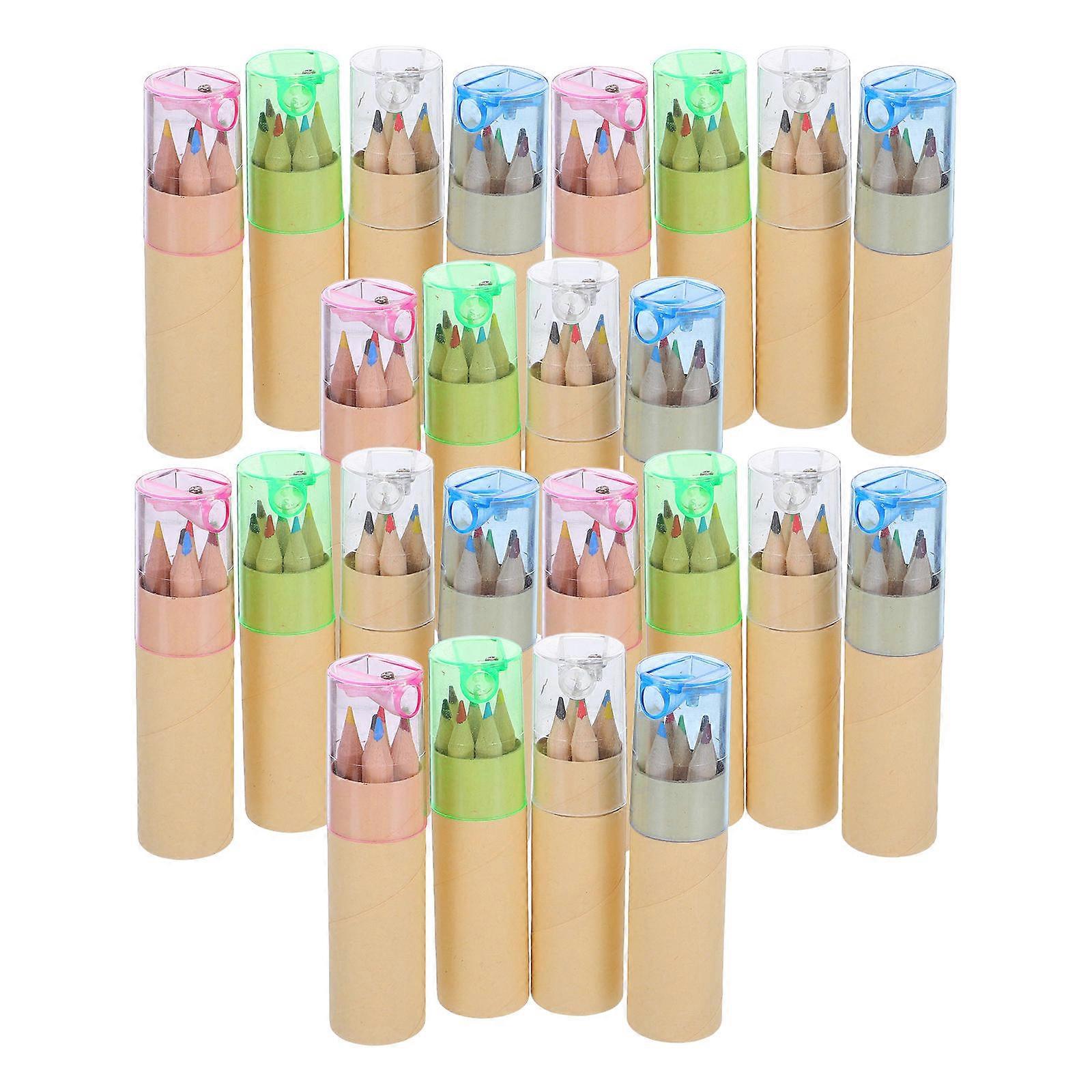 Mini Colored Pencils Art Set for Writing 32Set Portable Drawing Kit with Sharpener