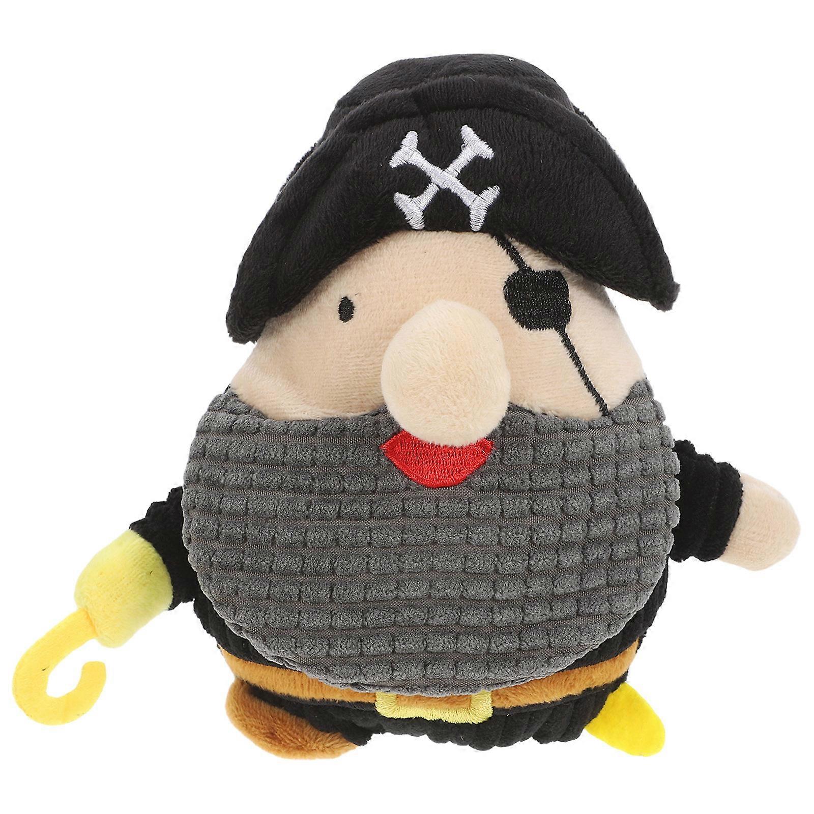 Dog Plush Pet Toy with Interactive Sound Pirate Captain