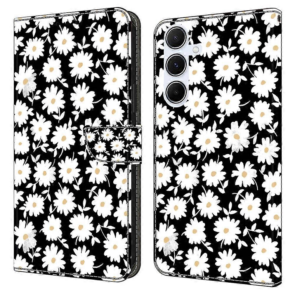 HW For Samsung Galaxy A36 5G A56 5G Case Magnetic Clasp 3D Pattern Leather Wallet Phone Cover - Flor