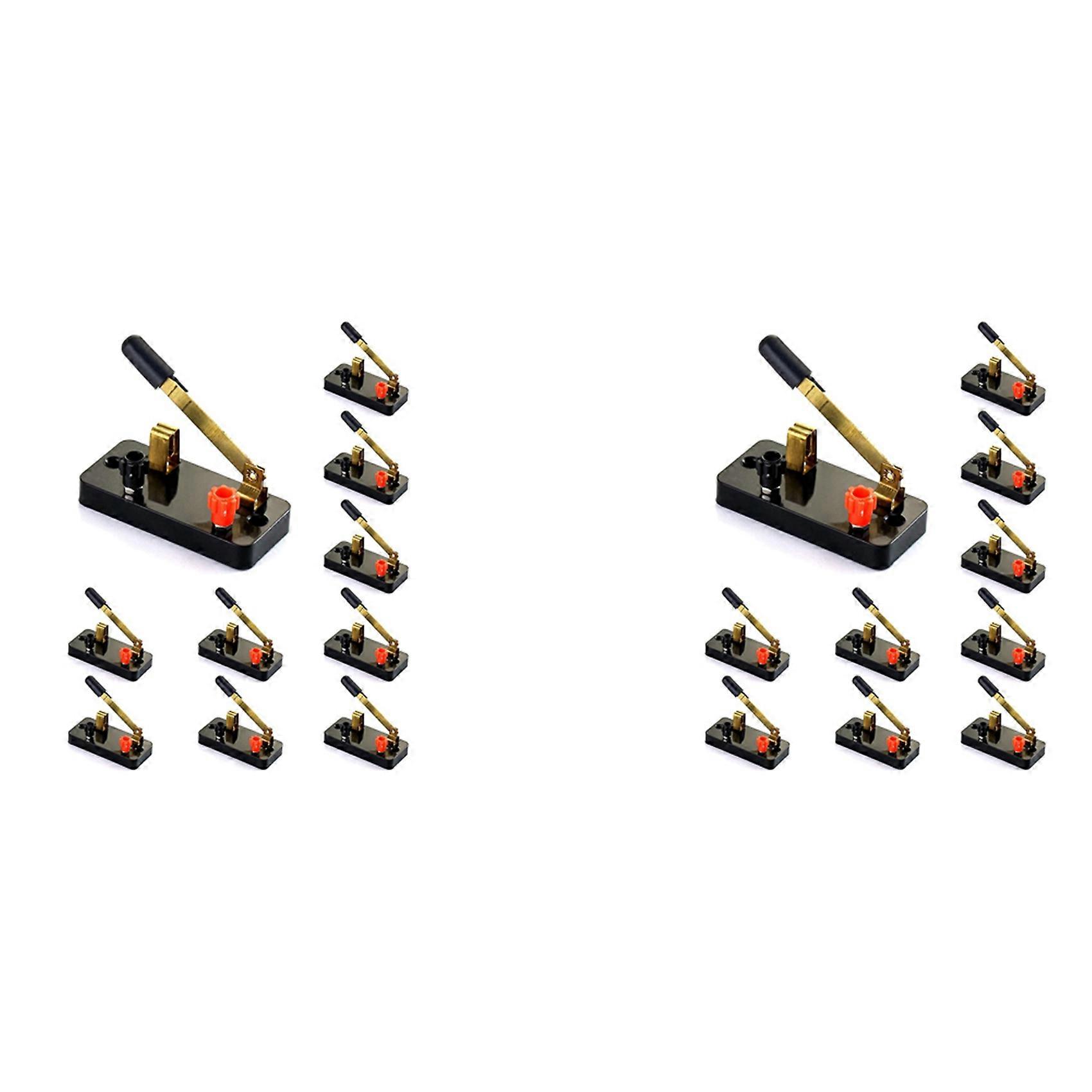 20Pcs Single Pole Single Throw Switch,Knife Switch:Used for Physics Laboratory,School Electronic Experimenting