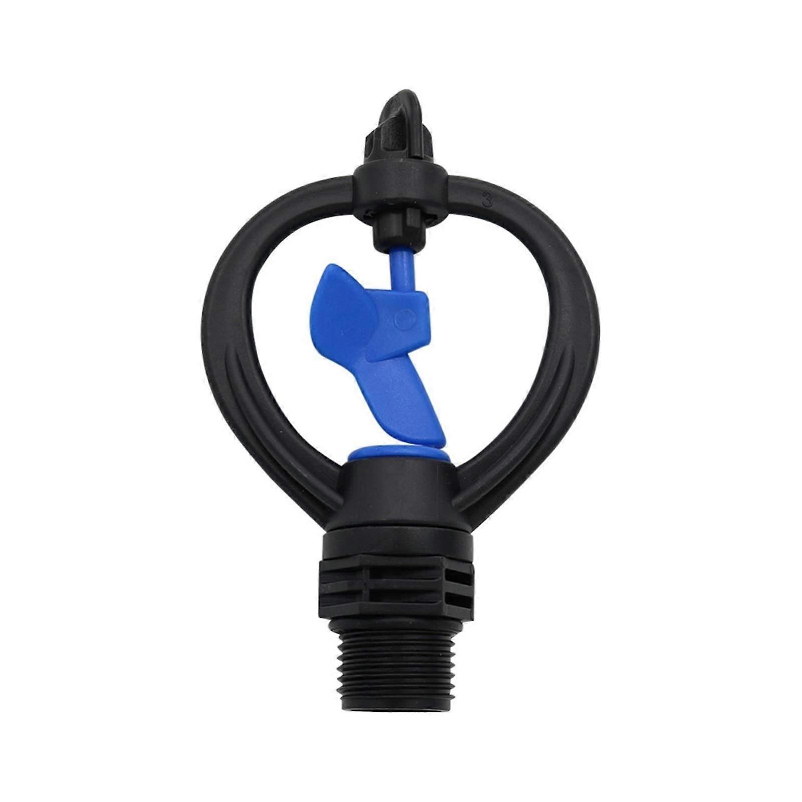 Garden Sprinkler Rotating 1/2 Inch Thread Wide Coverage Leakproof for Lawn and Greenhouse 3pcs