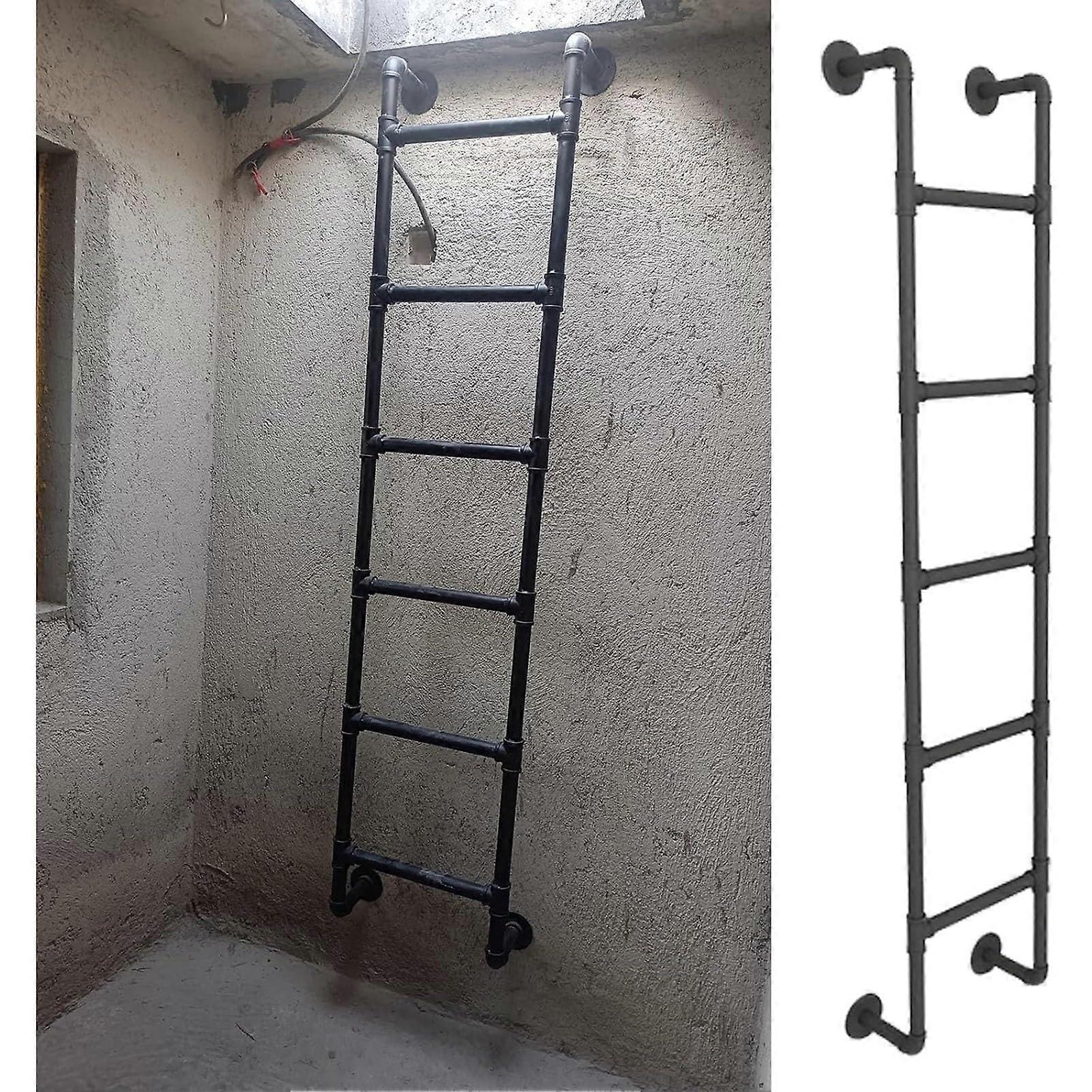 Fire Escape Ladder for Basement Window – Rustproof 330lbs Capacity with NonSlip Pedals 195cm