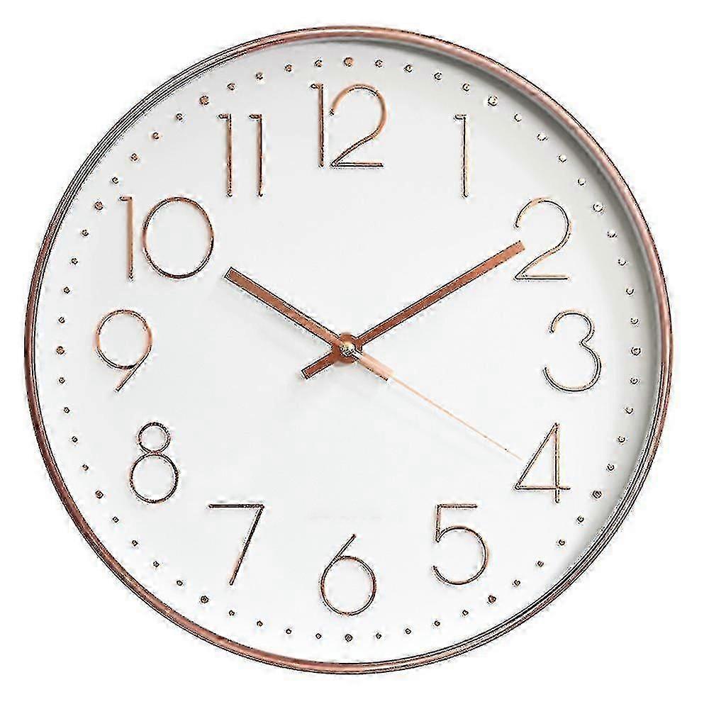 Wall Clock Silent Non Ticking Quality Quartz, Round Easy To Read z