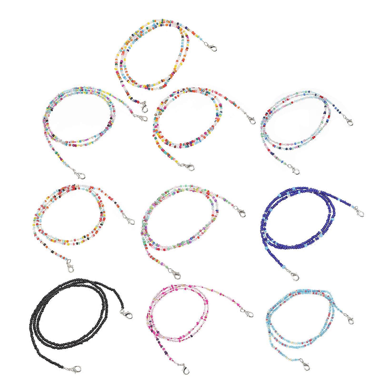 Beaded Face Mask Chain Decorative Face Mask Chain for Decor 20Pcs Assorted