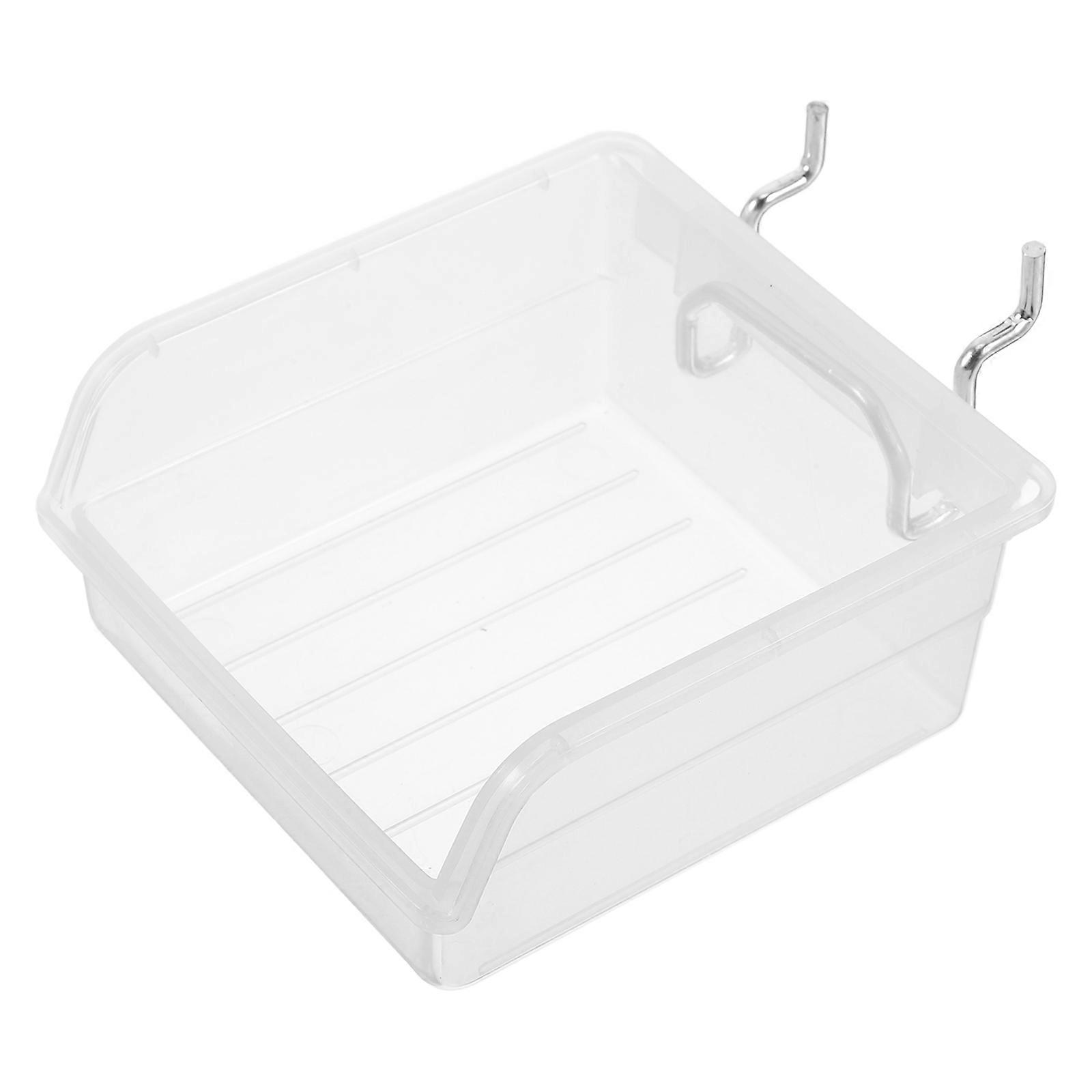 Transparent Pegboard Bin for Hardware Storage Heavy-Duty Large Capacity