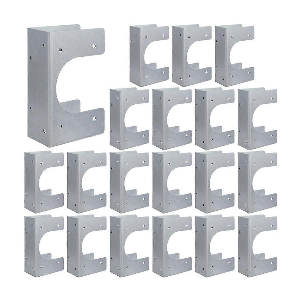 10pcs Stud Shoes for 2X Studs, 16-Gauge Galvanized Stud Shoes, 6.25" Height, 1.5" Width, Fits Up to 2 3/8" OD Pipes