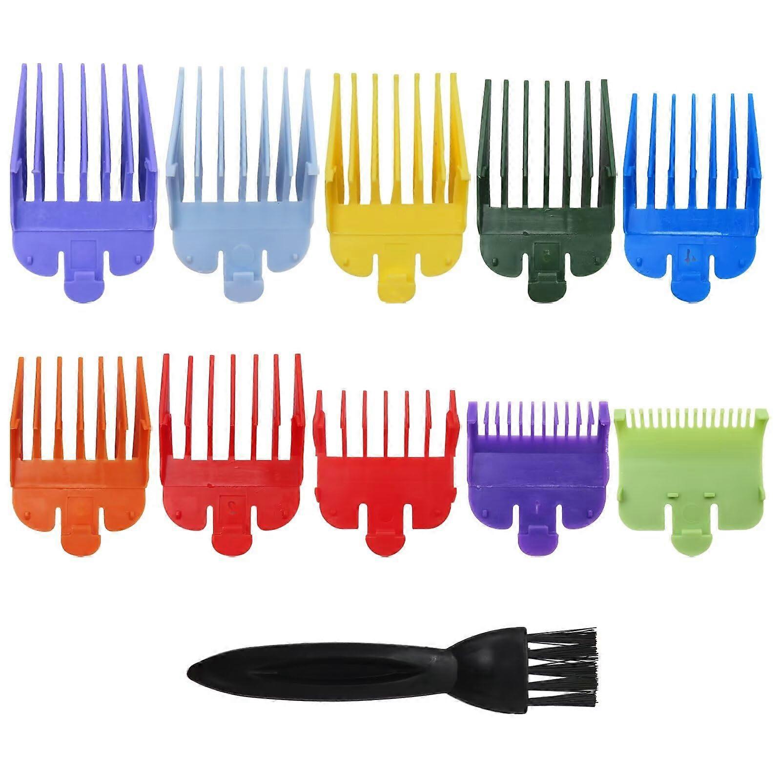 10-Pack Hair Clipper Guards Set, Compatible with Wahl Clippers, Color-Coded Sizes, Universal Fit, Precise Length Control