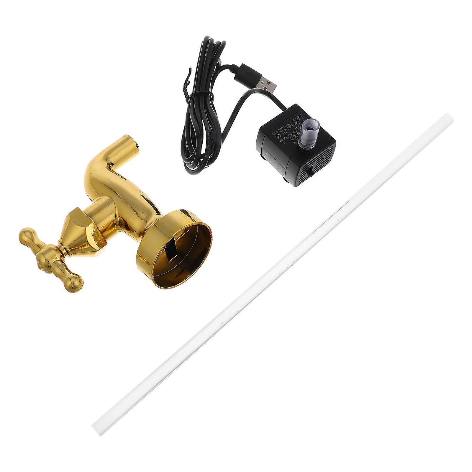 Creative Floating Faucet Water Flowing Decoration for Home Unique Desk Fountain