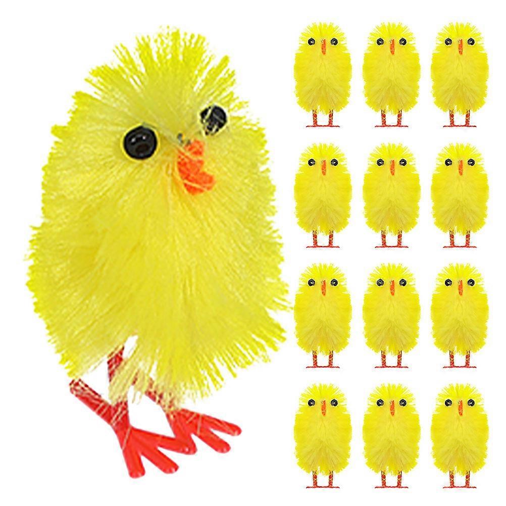 Cute Mini Easter Chicks Decorations for Home Decor Yellow 30Pcs Set