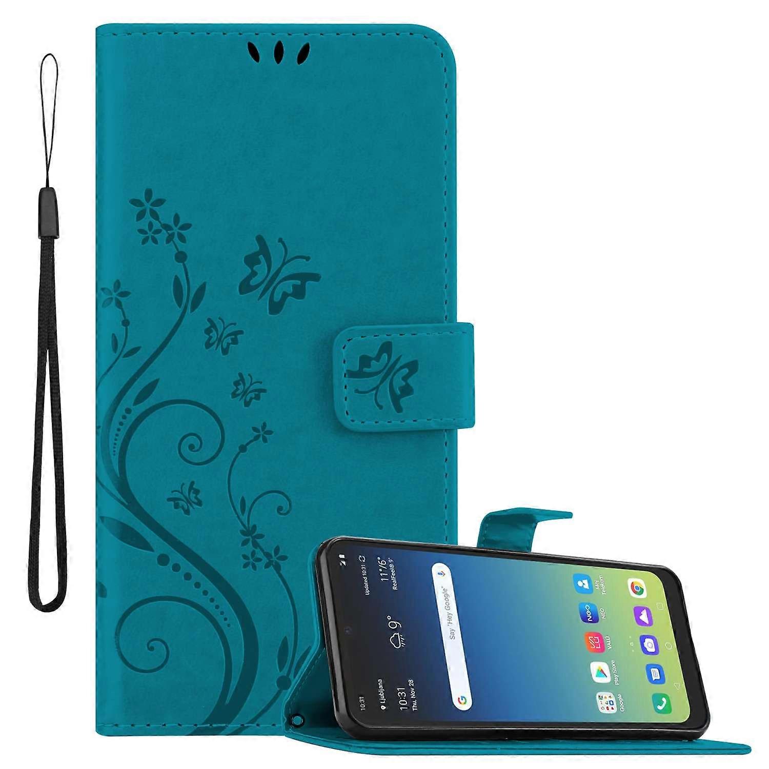 LG K40S Protective Case - with Floral Pattern and Card Slot