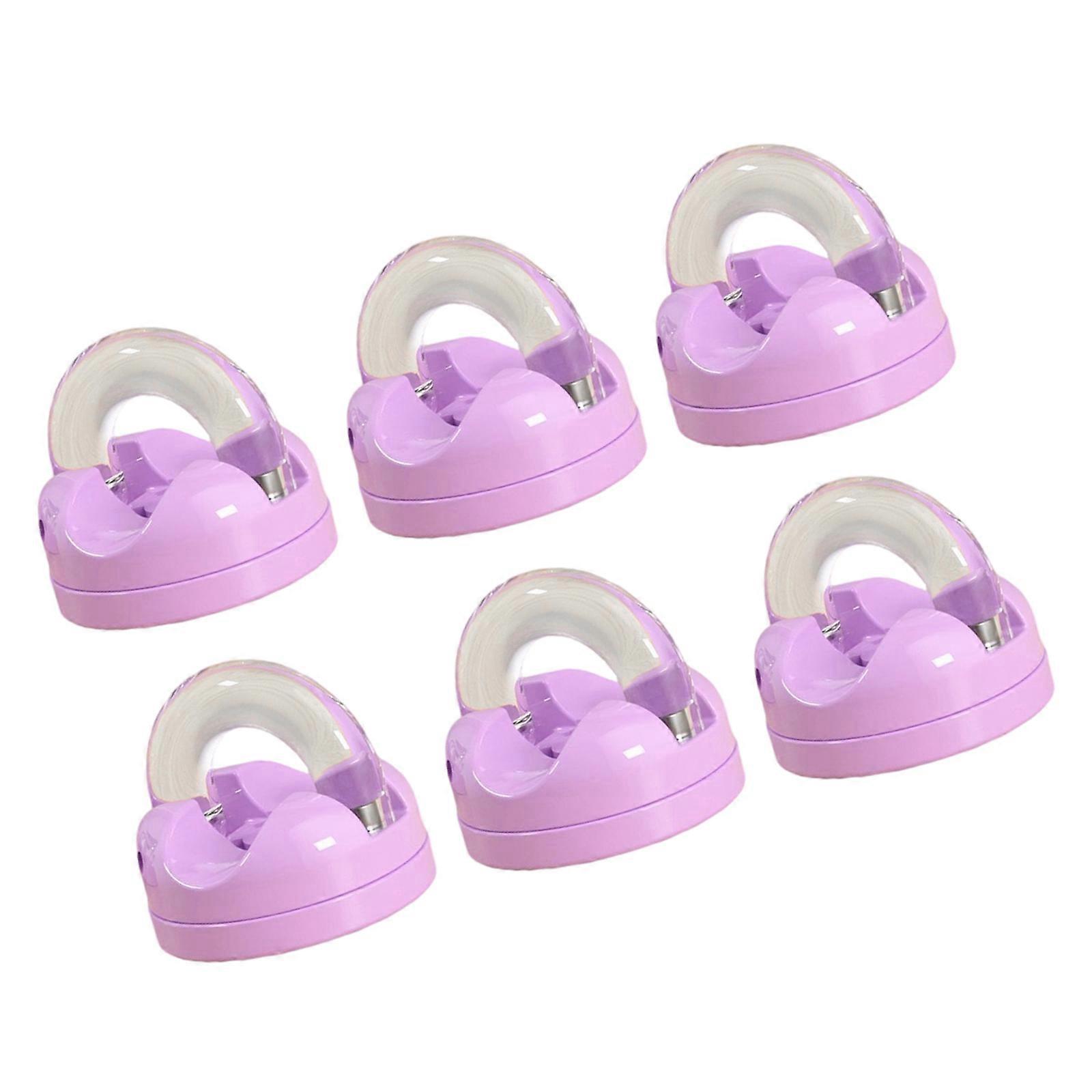 6Pcs Magnetic Cable Organizers with 360 Degree Rotation and Strong Magnet for Desktop Data Line Management  Purple