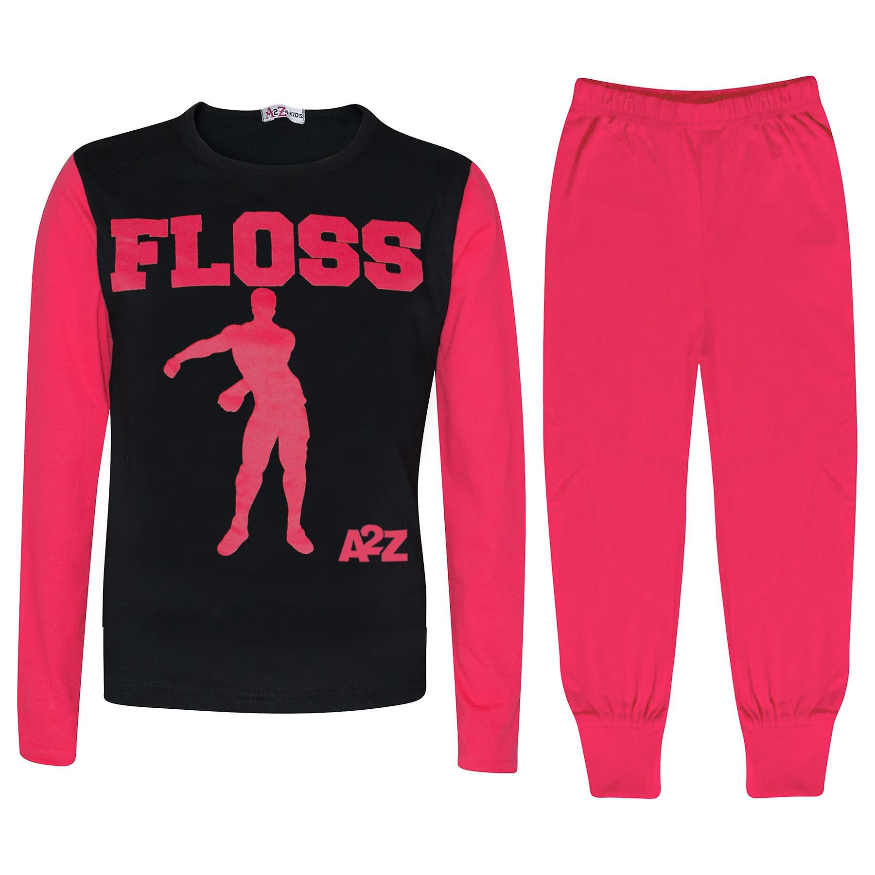 Kids Unisex Dabbing Floss Printed Pyjamas Set