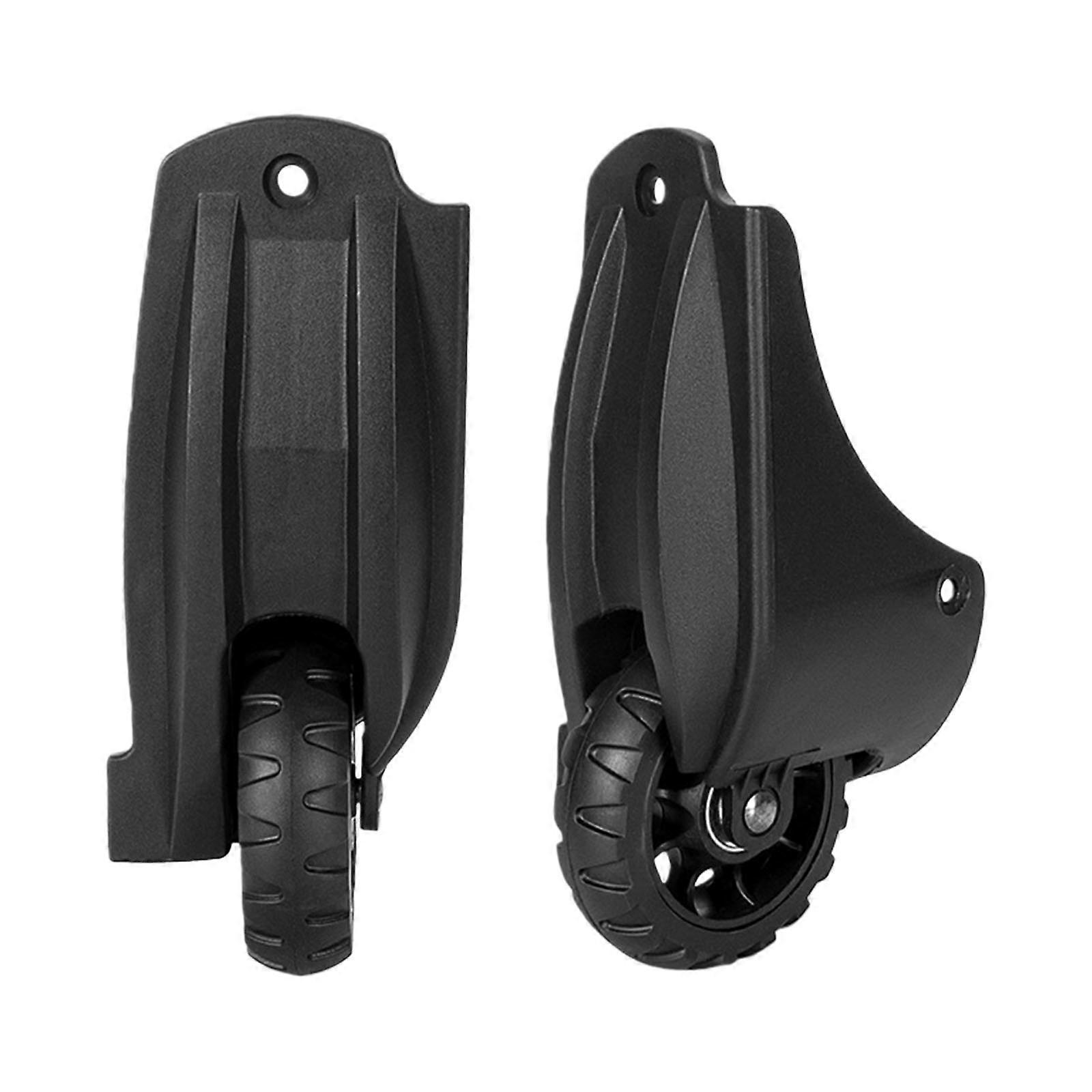 1 Pair Precise Control Directional Wheels for Luggage with Integrated Structure Practical PVC and Noise Reduced Rolling Multicolor