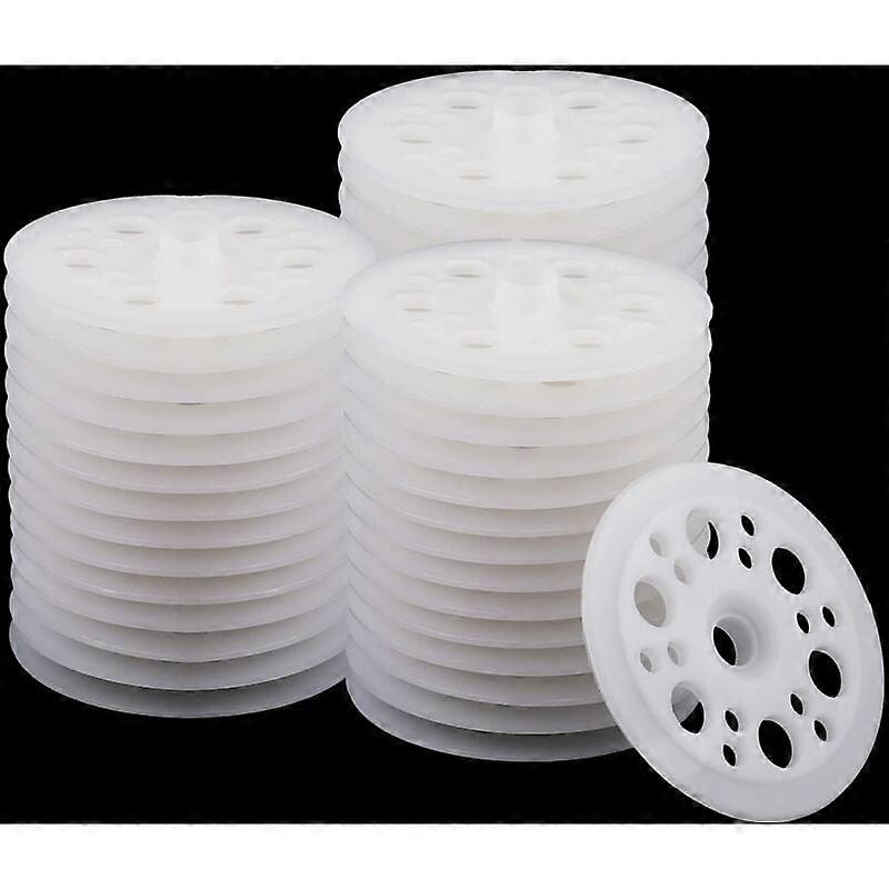 100pcs Flat Plastic Washers, 45mm Plastic Washers, Polypropylene Washers, Foam Washers for Fixing and Supporting Foam Insulation Panels