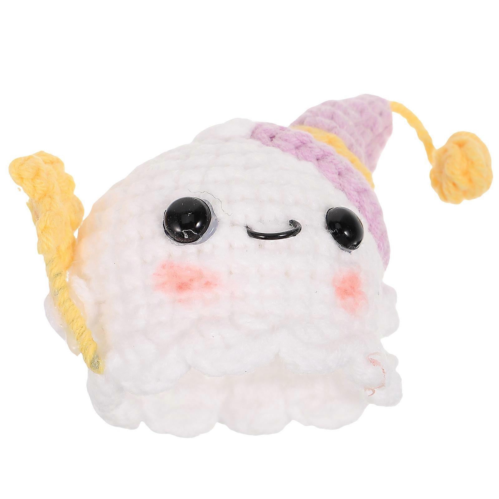 Mini Crochet Ghost Ornament Car Decoration For Men 1Set