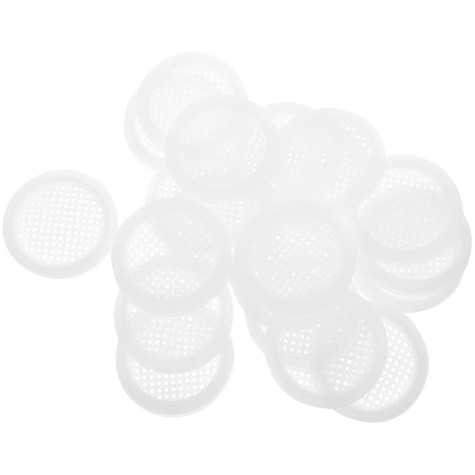 Plastic Round Soffit Vents Ventilation Sheet For Houseowners 20Pcs