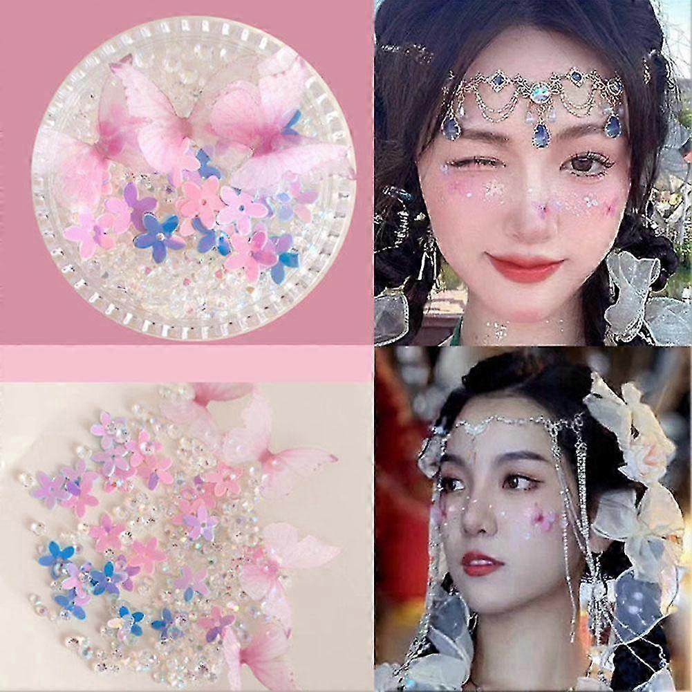 25-26 Rhinestone Face Makeup Accessories For Kid Stage Performance