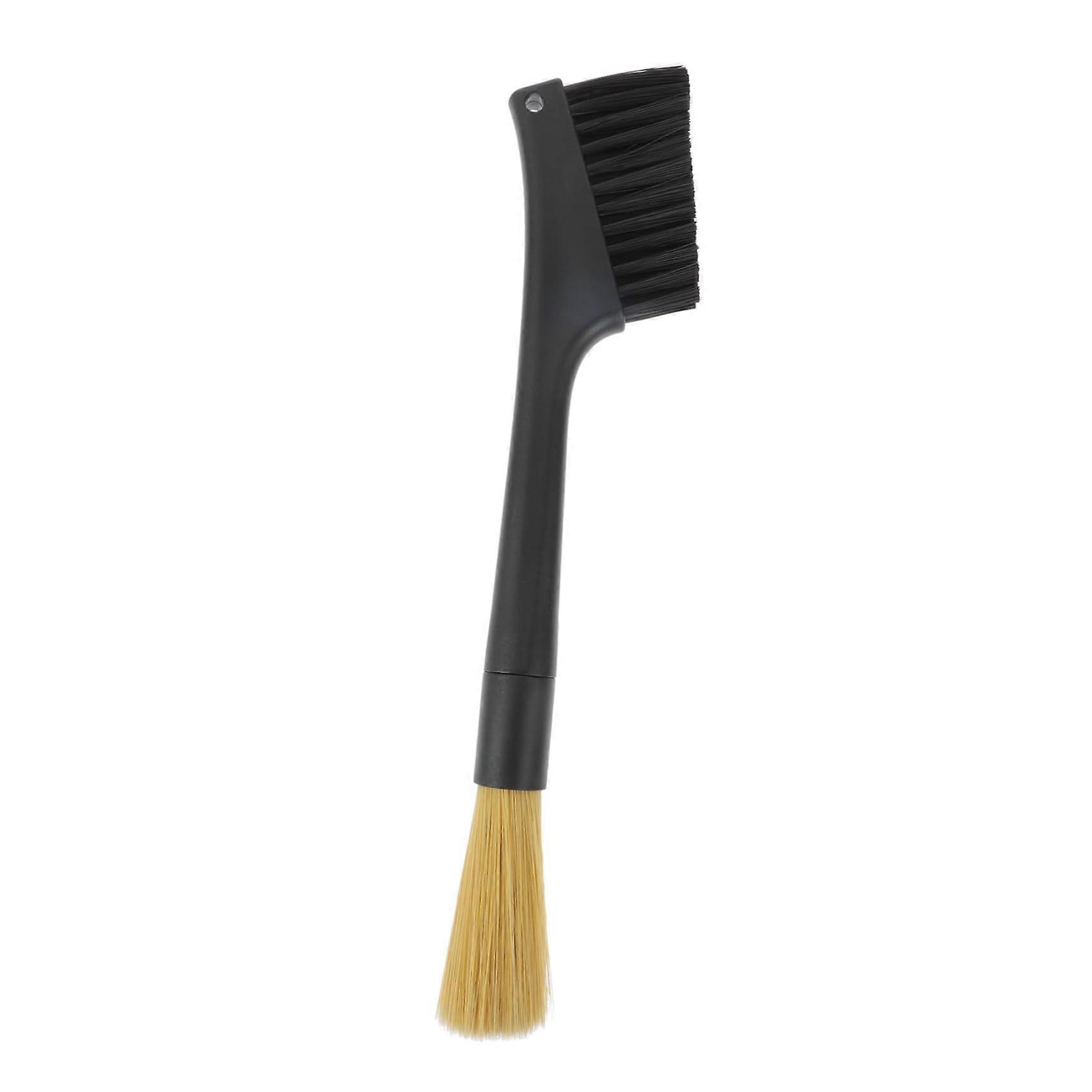 Double Headed Coffee Machine Cleaning Brush with Dual Head Design for Efficient Espresso Residue Removal