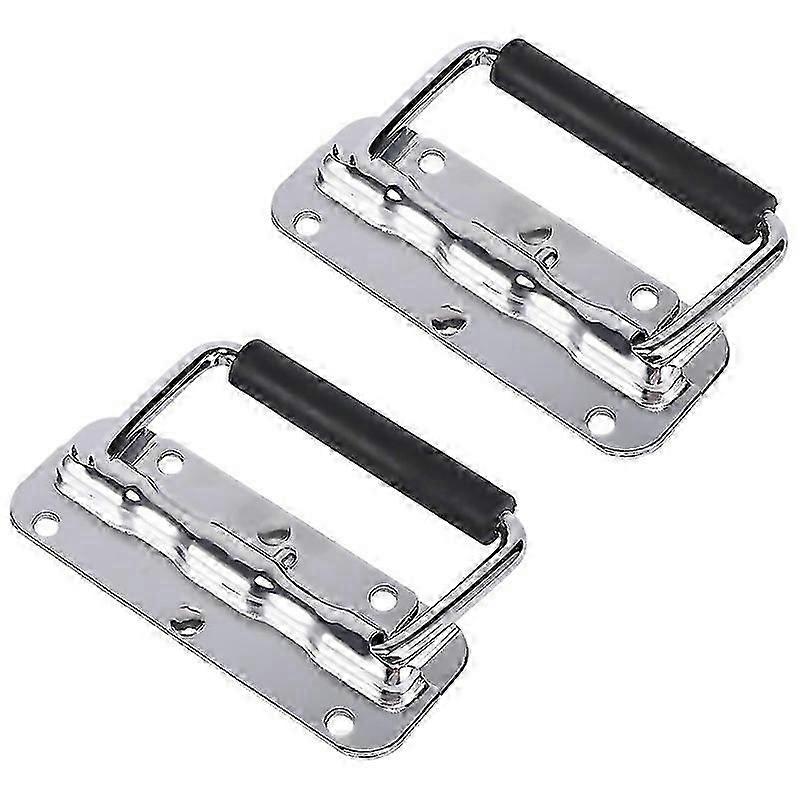 For 2pcs 304 Stainless Steel Spring Handle Prop Box Tool Aluminum Box Handle Activity Handle Folding