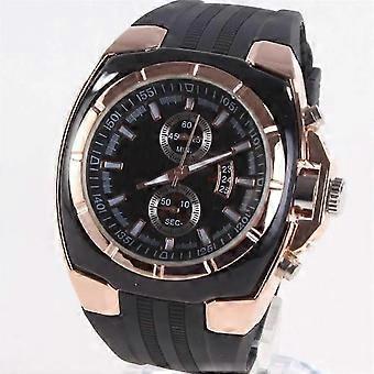 Quartz Watch Big Round Dial Black Silicone Quartz Analog Design Men Sport Watch Male Sports Wristwatch Mascuion Relogio Feminino 2025