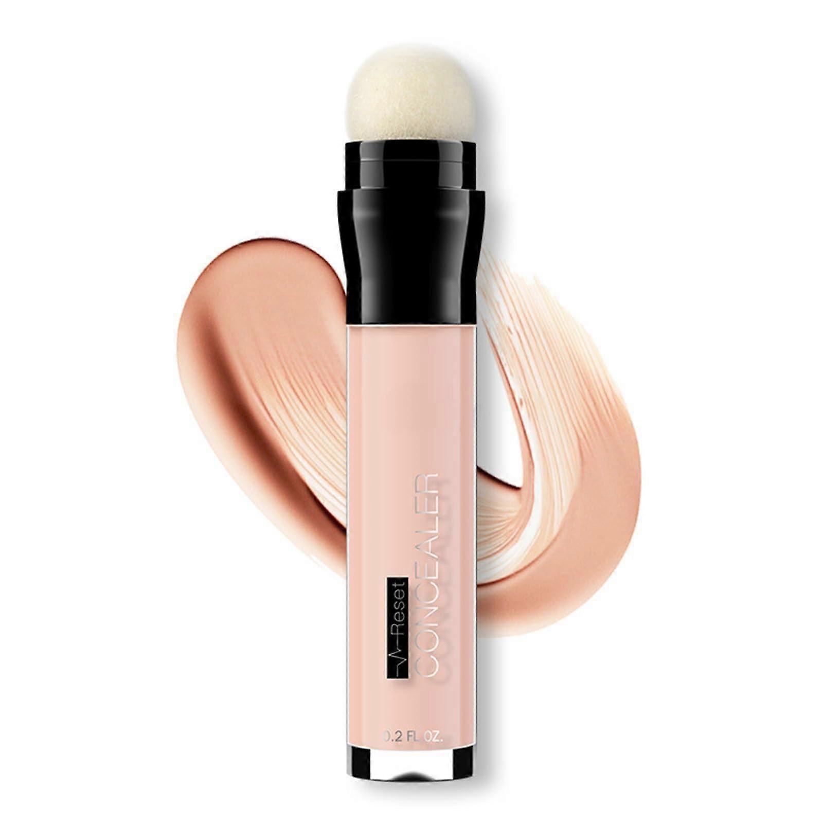Concealer Stick with Sponge Applicator Matte Liquid Coverage for Dark Circles and Mature Skin
