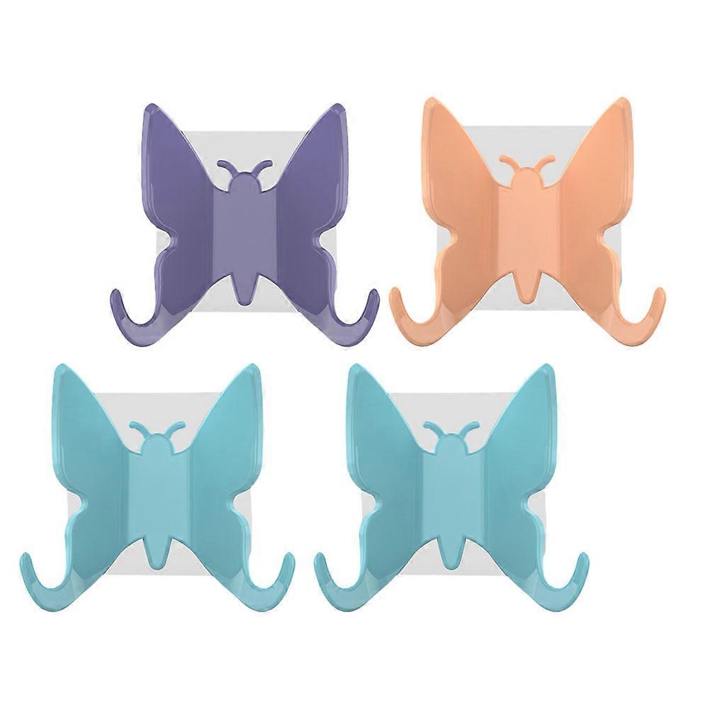 Decorative Shower Hook Shaped Bathroom Hooks for Hanging 8Pcs Assorted Color