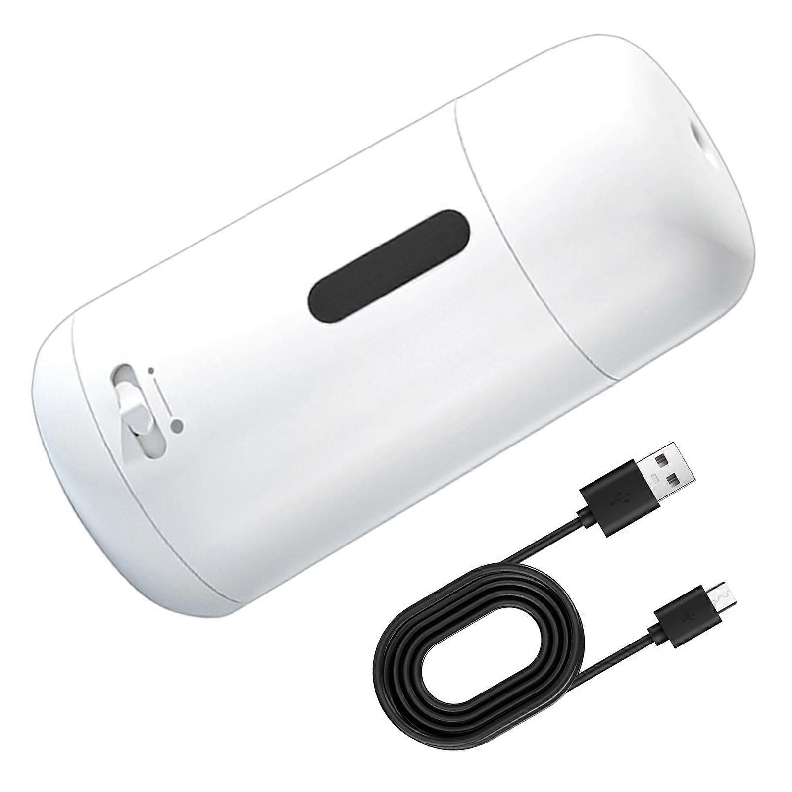 Automatic Electric Pencil Sharpener Auto Stop 3 Thickness Adjustable for 7mm-8mm Drawing Pencils Soft/Hard Charcoals  White