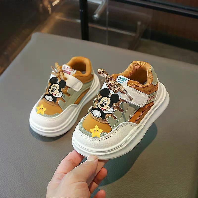 Disney spring fall children board shoes girl Sneakers Mickey mouse cartoon baby first walkers breathable soft soled casual shoes