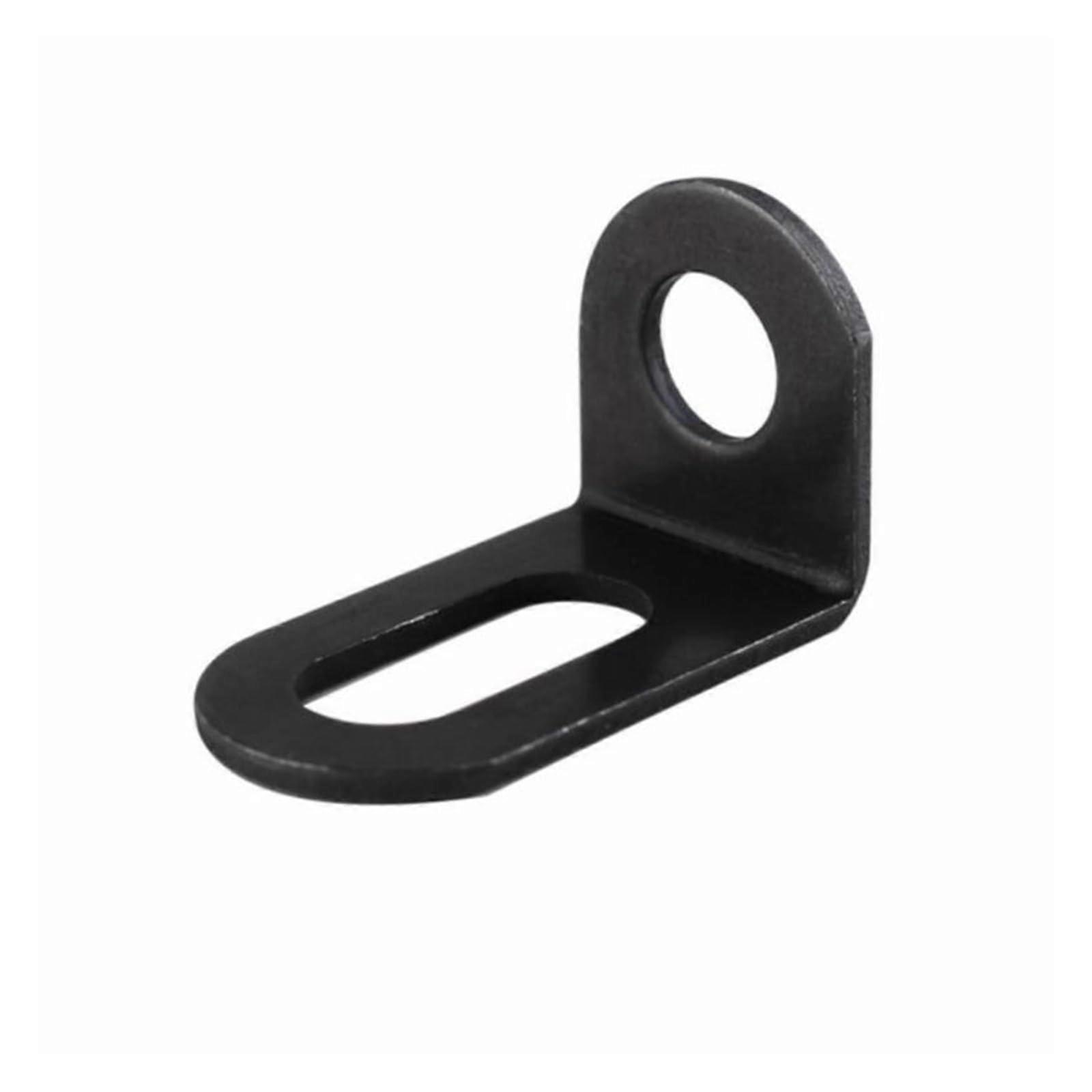 10 PCS Adjustable Heavy Duty L Shaped Metal Shelf Brackets, RustResistant Black Right Angle Supports