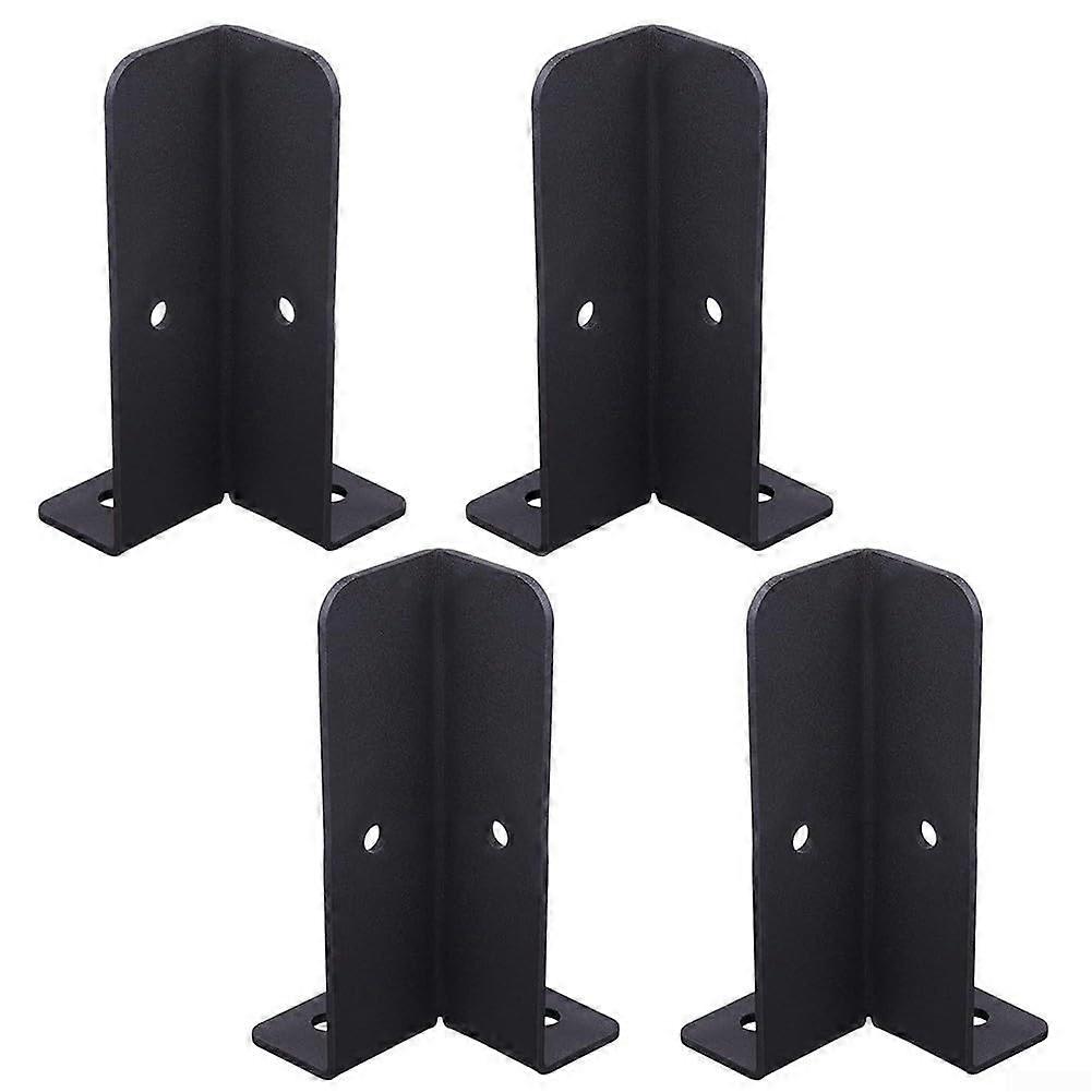 4Pcs Heavy Duty Adjustable Deck Post Anchor Brackets Rust Resistant for 4x4 2x4 2x2 1.5x1.5 Posts