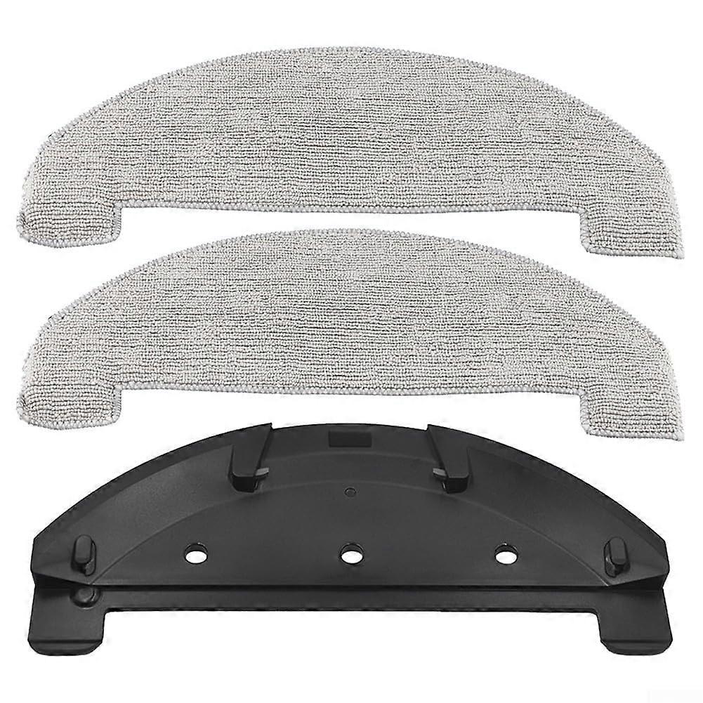 Robot Vacuum Mop Replacement Kit with Bracket and Microfiber Pads for D10 Q8 Max Seamless Fit