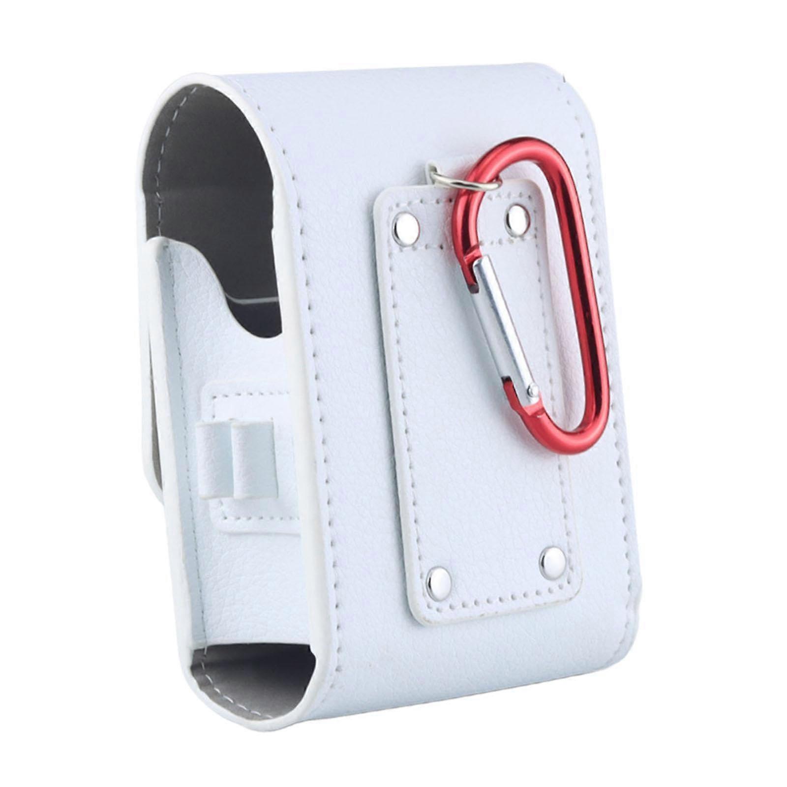 Golf Rangefinder Case PU Leather Holder with Carabiner Compact Protective Carrying Pouch