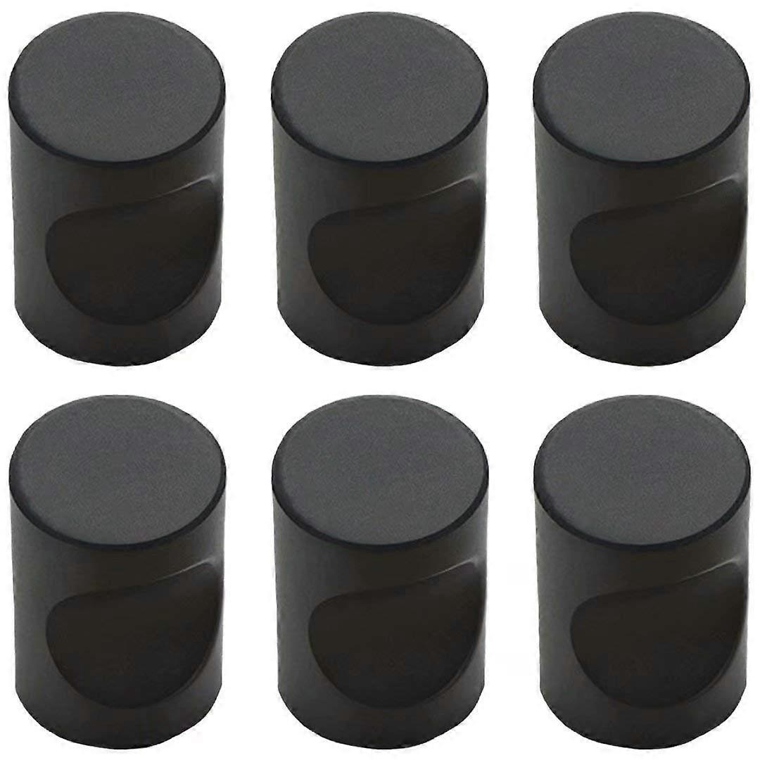 Zinc Alloy Cabinet Handles Set of 6, Sleek Kitchen Drawer Pulls, Single Hole Cupboard Knobs