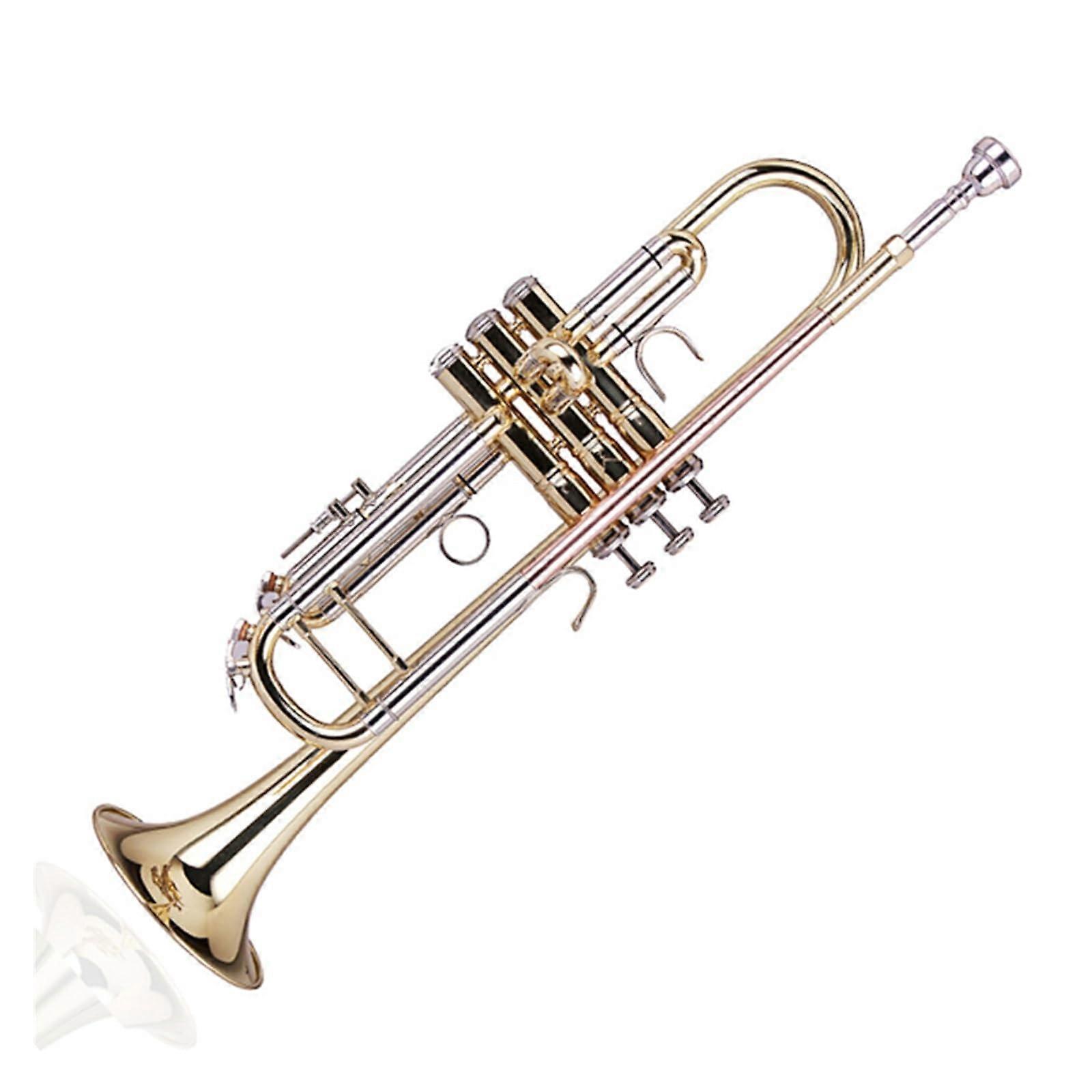 B Flat Trumpet for Beginners with Smooth Valve Action and Durable Compact Design for Consistent Tone