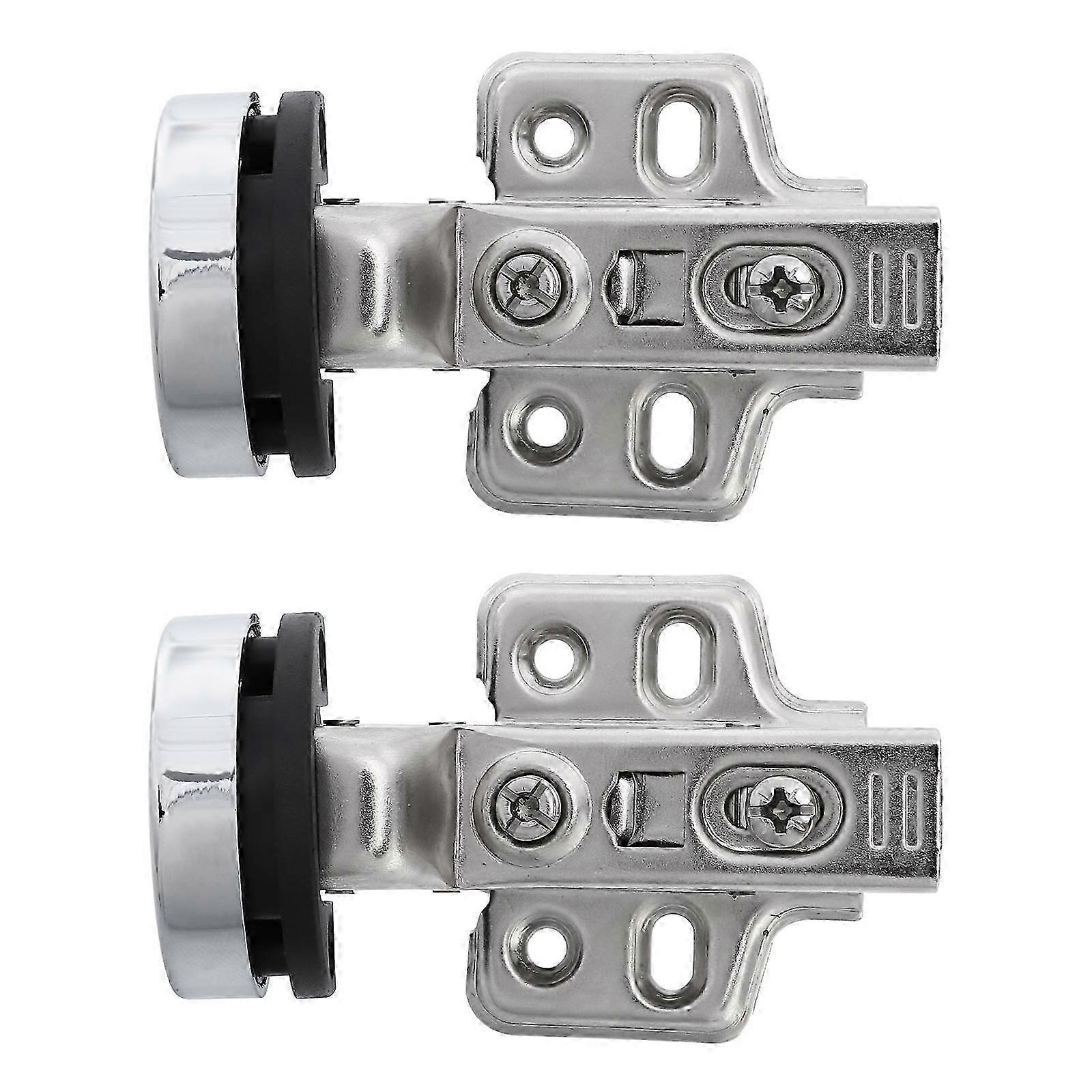 Glass Cabinet Door Hidden Hinges 2Pcs Insert Design For Home Improvement Multi Color Buffer Function