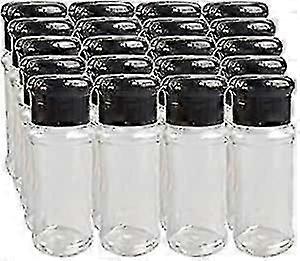20 Pack Plastic Spice Containers, Clear Spice Jars With Shaker Lids And Labels, Empty Plastic Spice Bottles