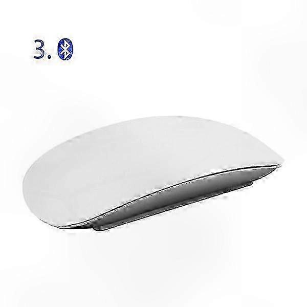 Wireless Bluetooth Mouse: Rechargeable, Multi-Touch Surface, Slim Design - White