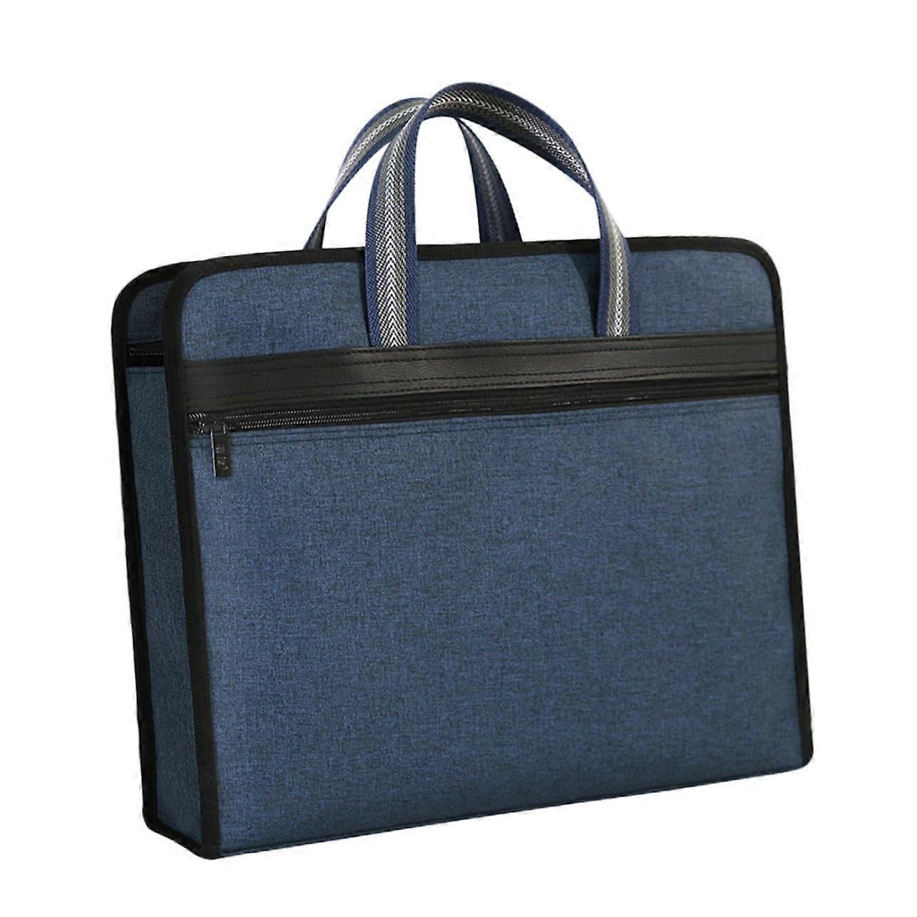 Document Organizer with Secure Zipper Closure and Handle, Professional File Folder for Travel, Office, School