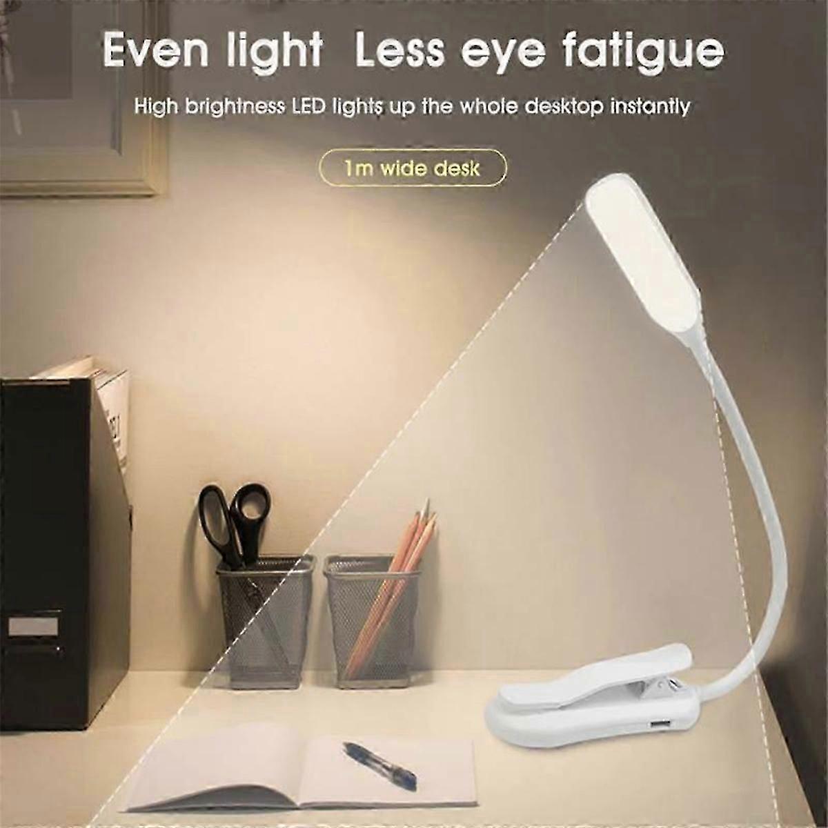Rechargeable Book Light Mini 7 LED Reading Light Reading White
