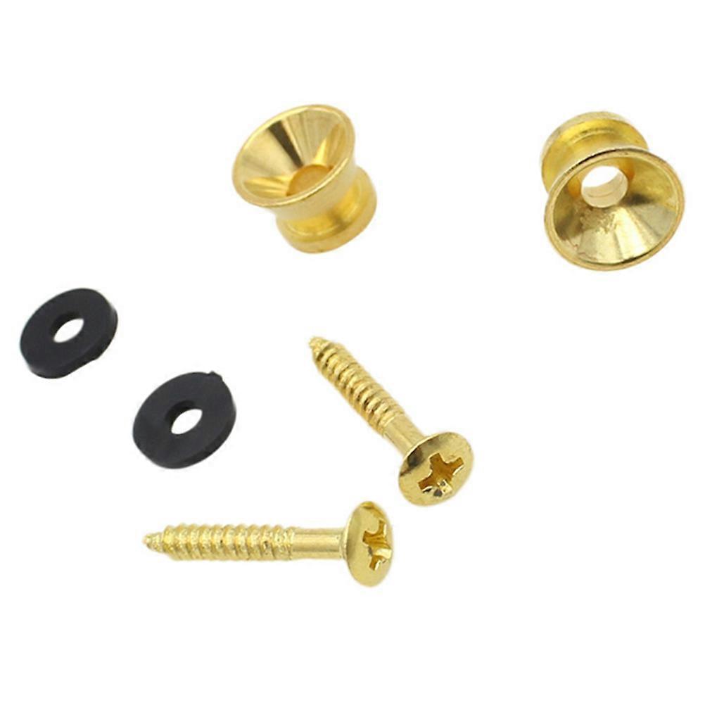 Guitar Strap Lock Metal Strap Retainer for 1Pair Replacement Lock Studs