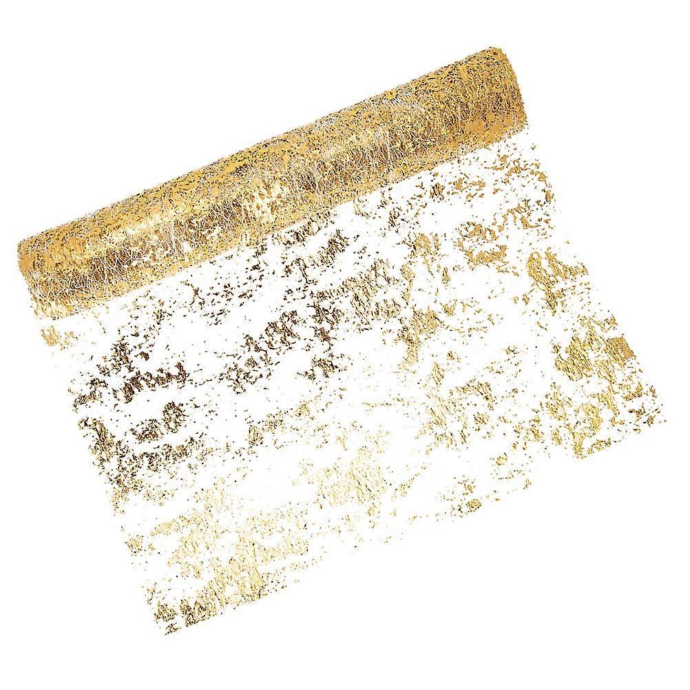 Gold Table Runner Table Decor for Home 1 Roll Polyester Party Decoration