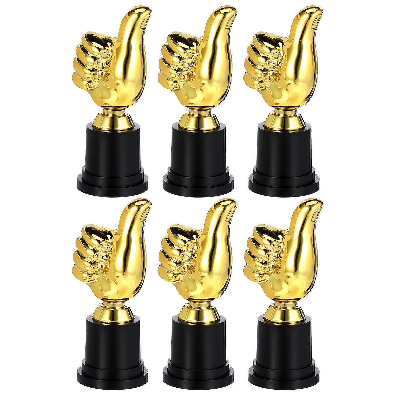 Trophy Model Thumb Shaped Trophy for Decoration 6Pcs