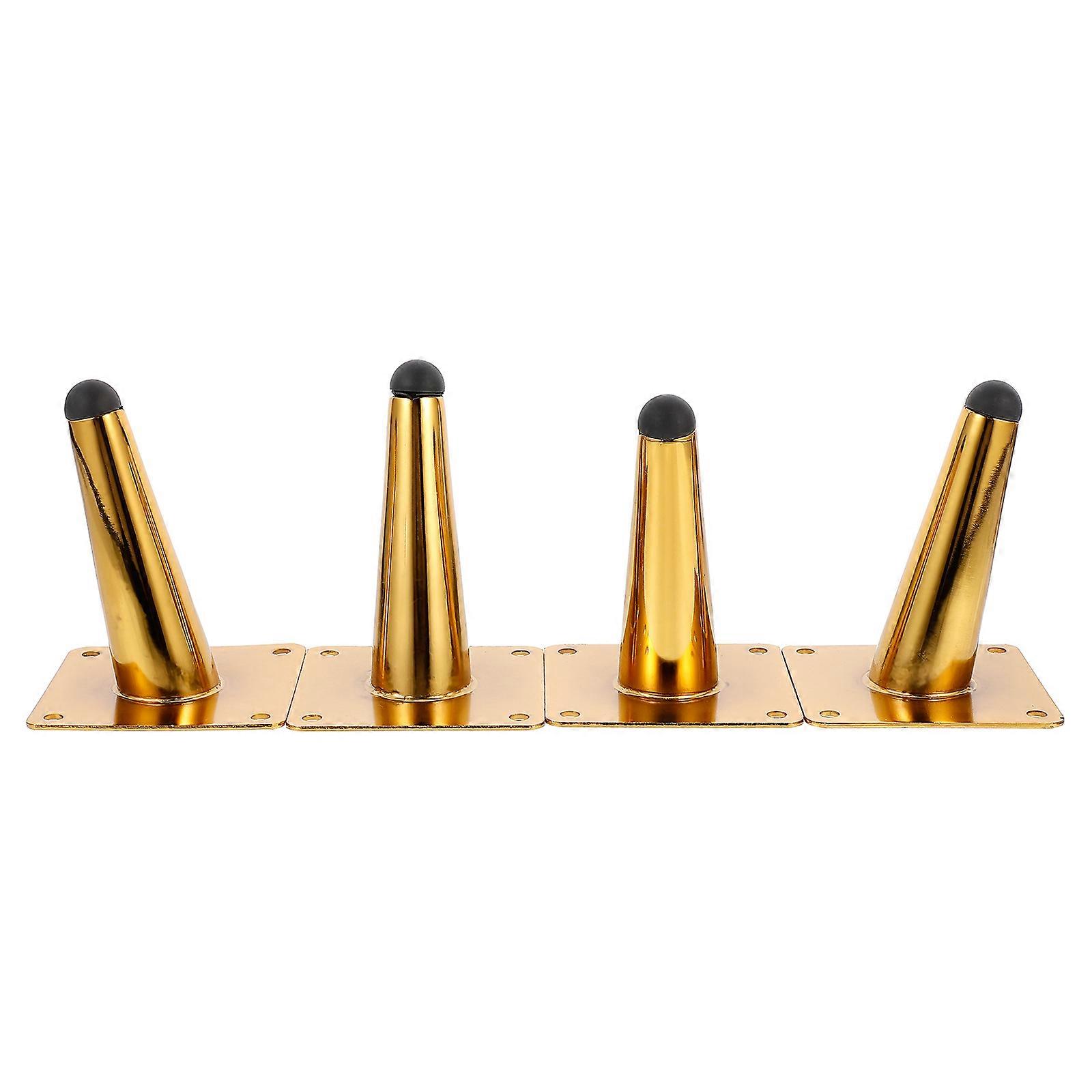 Gold Metal Sofa Supporting Leg for Tea Table Feet with Adjustable 4Pcs Set