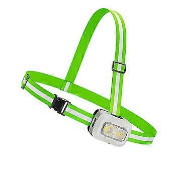 Practical LED Work Light with Nonslip Strap and ABS Housing Outdoor Activity Light Perfect for Camping or Night Runs  White