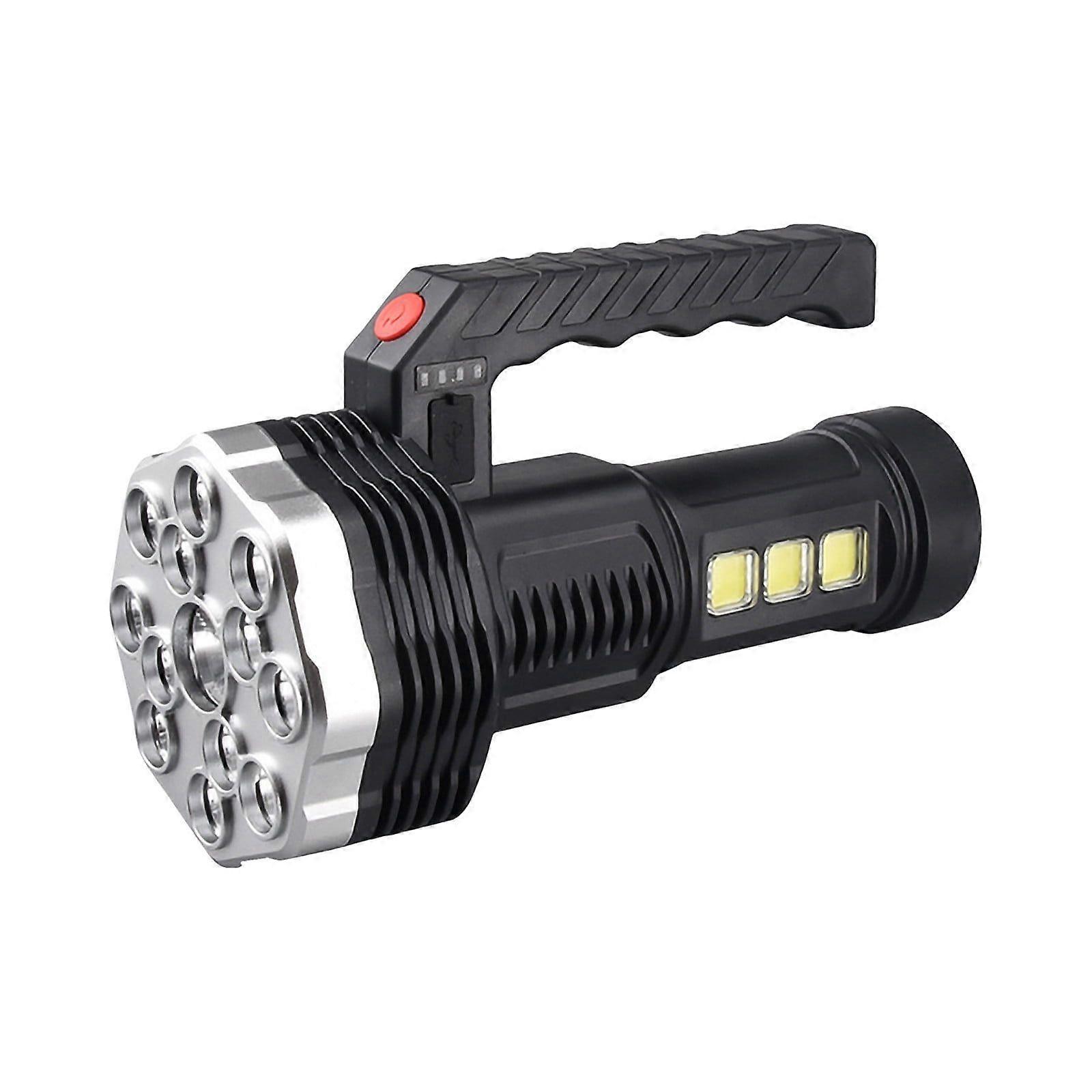 11 Lights Light Source Built-In Battery Rechargeable Portable Light Flashlight