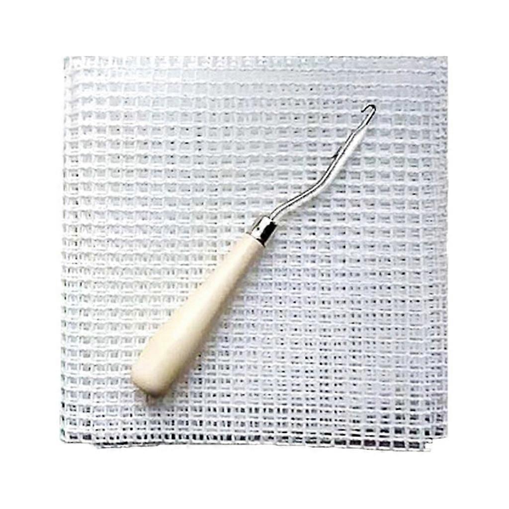 Pattern Rug Hooking Mesh Canvas Wooden Bent for Latch Hook Kit Tool for