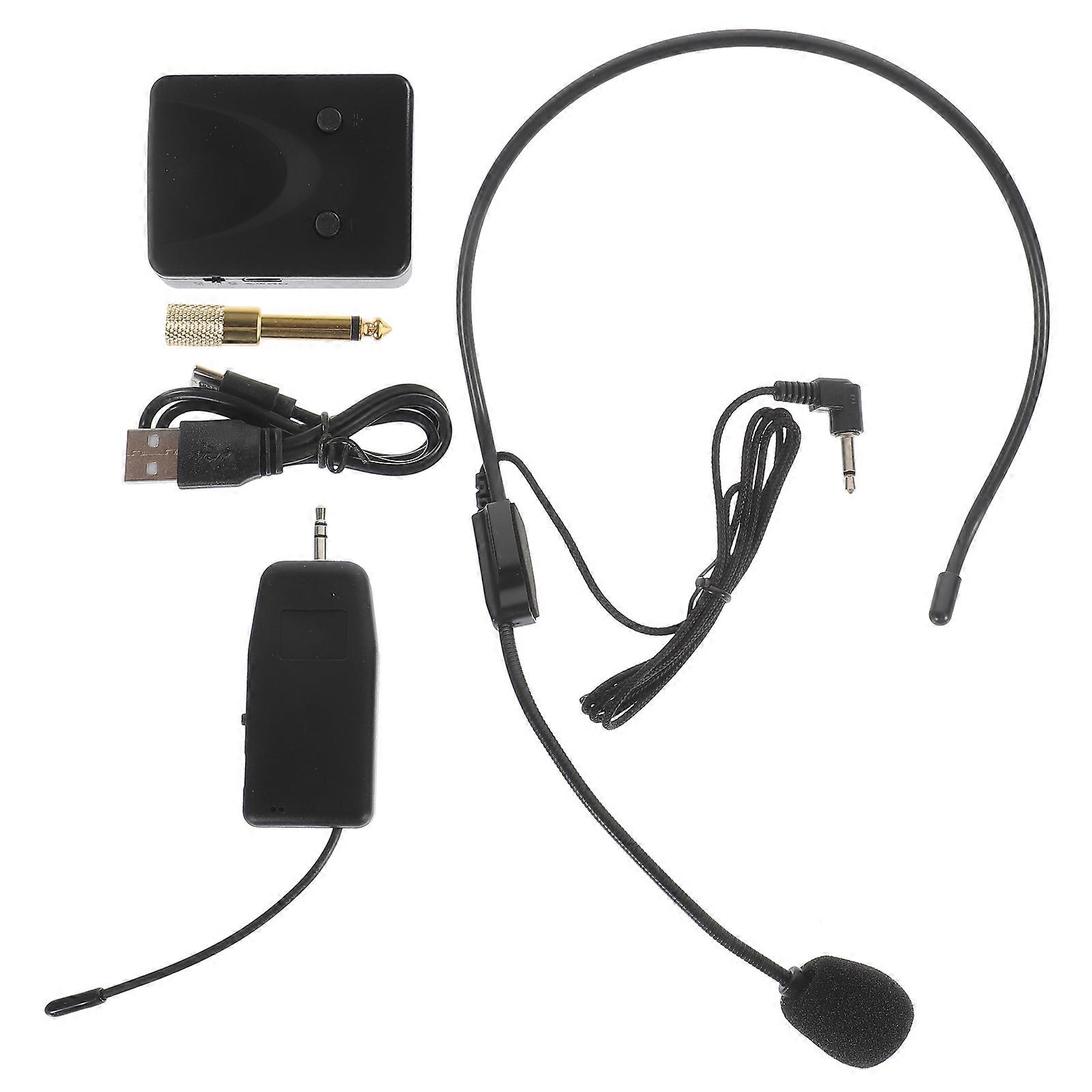 Wireless Microphone Headset Headset Mic for Teachers with 4Sets Wireless Mic
